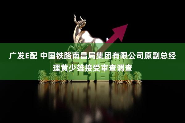 广发E配 中国铁路南昌局集团有限公司原副总经理黄少雄接受审查调查